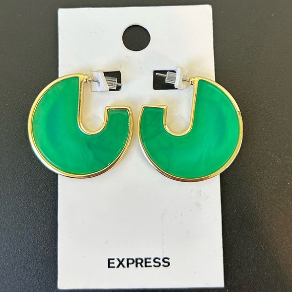 Express Jewelry - Express green earrings